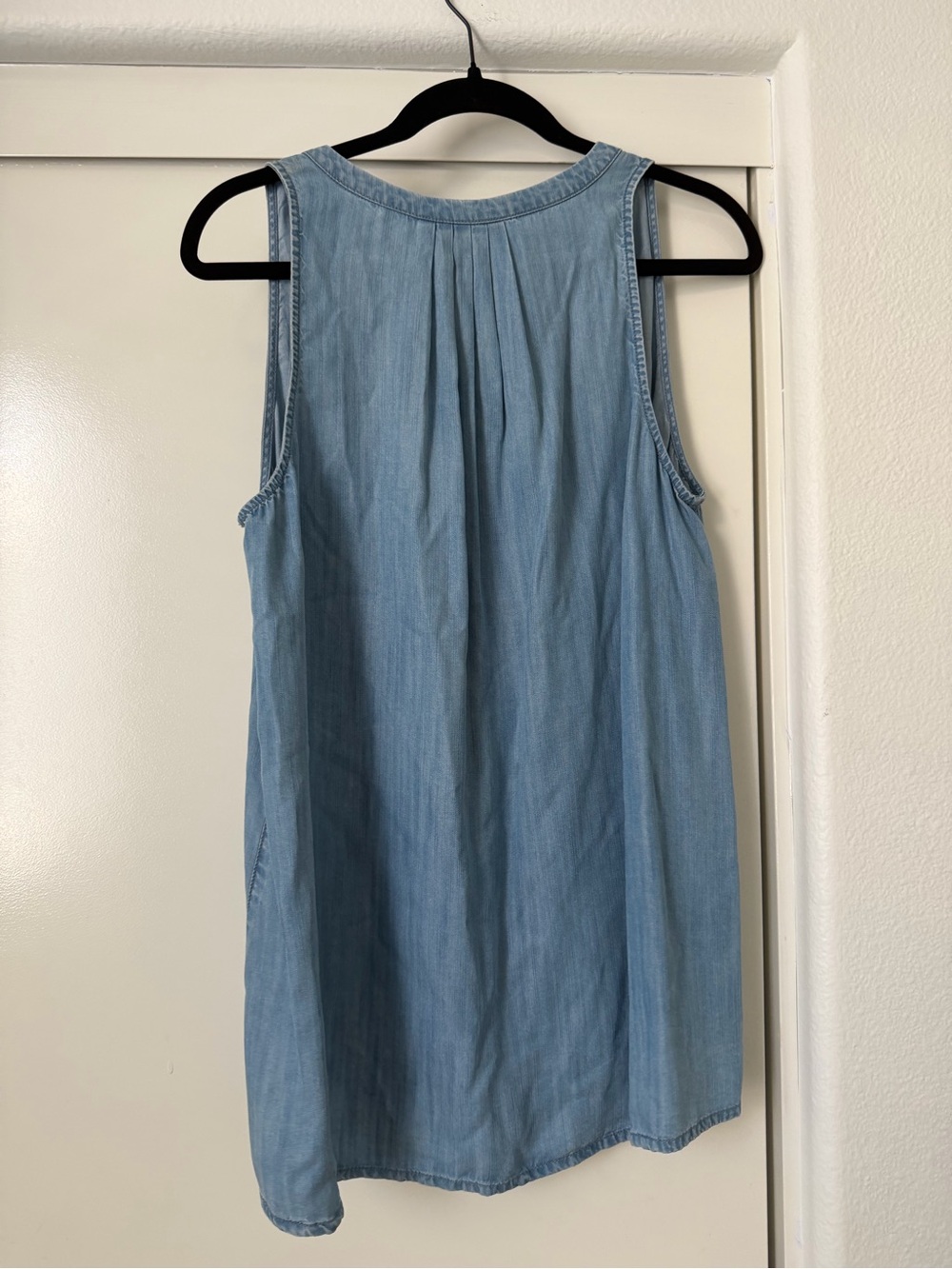 Joie Light Blue Sleeveless V-Neck Tunic - Picture 2 of 3